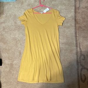NWT american eagle yellow t-shirt dress